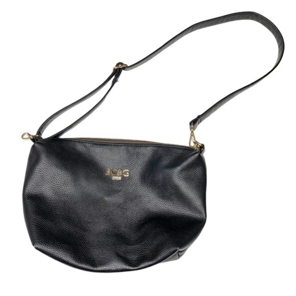 BCBG Paris Cross Body Gold Hardware PU FAUX Leather Purse.